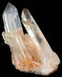 Tangerine Quartz Crystal Cluster - Madagascar #38958-2